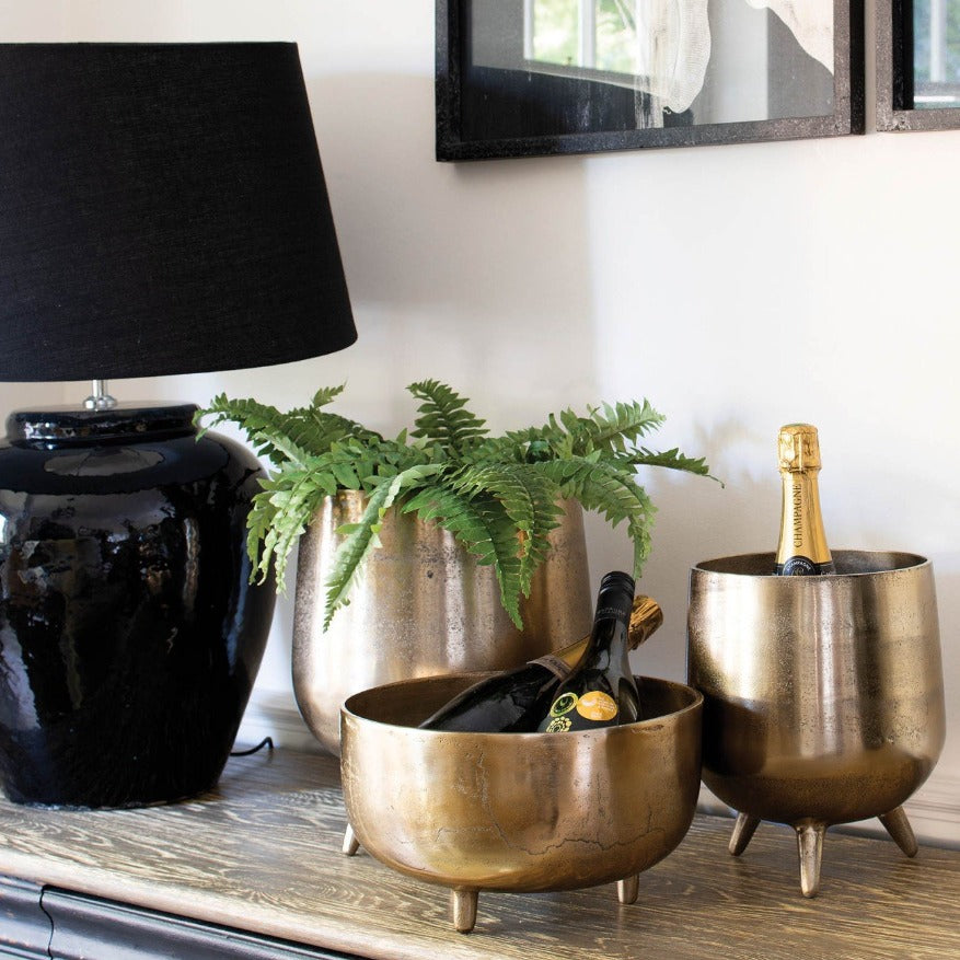 Hatfield Gold Wine Bucket Cavendish Home