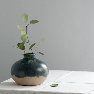 Stem Vase - Blue/Green Dipped