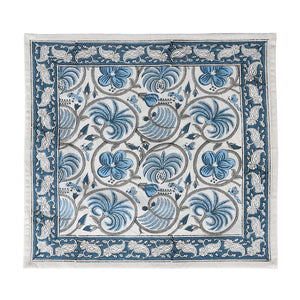 
            
                Load image into Gallery viewer, Hand Block Napkins | Monsteria Blue | Set of 4
            
        