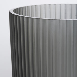 
            
                Load image into Gallery viewer, Ribbed Vase | Smoke
            
        