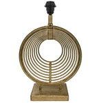 Antique Gold Circular Table Lamp