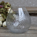 Glass Vase with Grindings