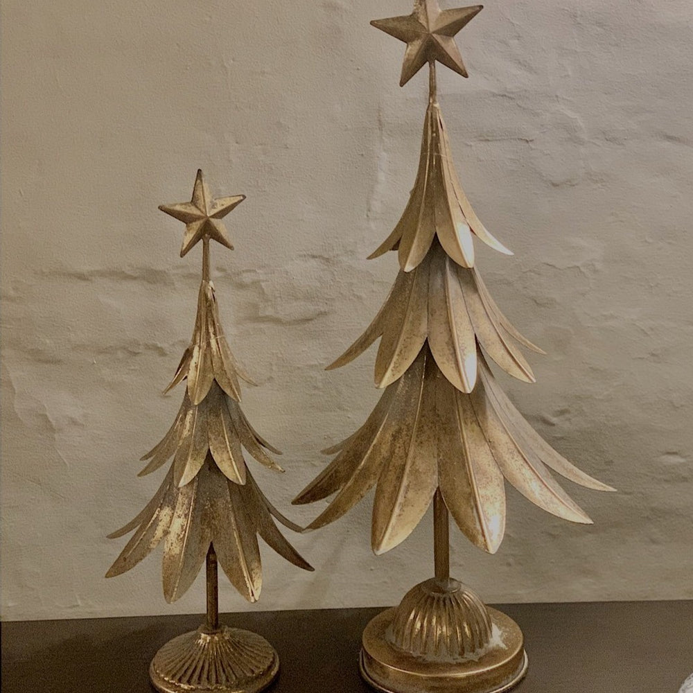 Rustic Gold Decorative Christmas Tree
