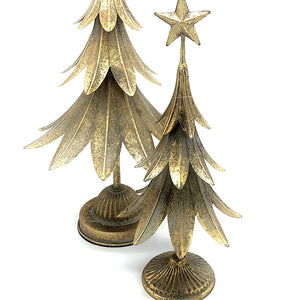 Rustic Gold Decorative Christmas Tree
