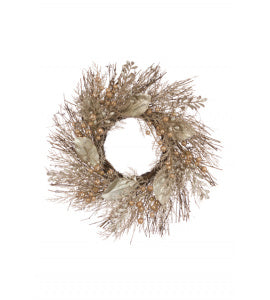 
            
                Load image into Gallery viewer, Rustic Gold Christmas Wreath
            
        