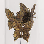 Butterfly with Dome in a Gold Finish