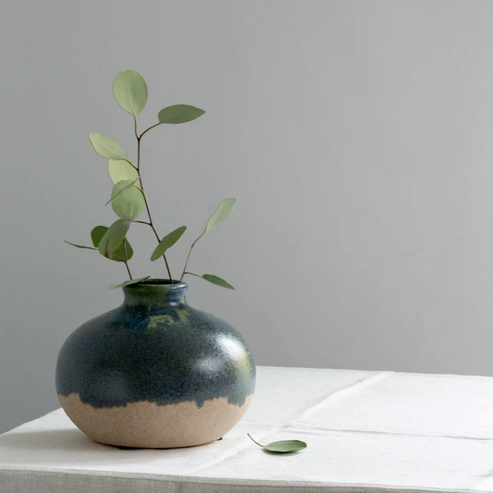 
            
                Load image into Gallery viewer, Stem Vase - Blue/Green Dipped
            
        