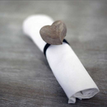 Wooden Heart Napkin Ring | Set of 2