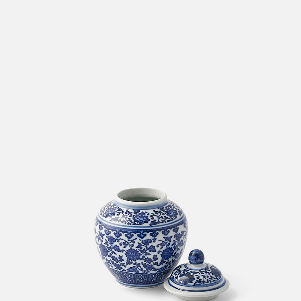 Small Blue & White Ginger Jar