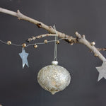 Hand Painted Vintage Glass Bauble